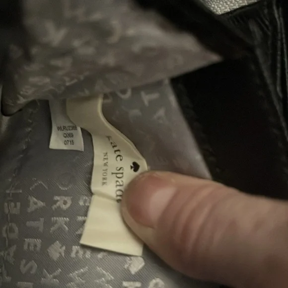 Silver, sparkle Kaye Spade full size wallet. - Picture 4 of 6